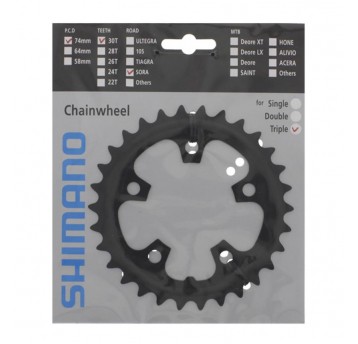 TARCZA MECHANZMU SHIMANO 30T-D FC-3503 CZARNA