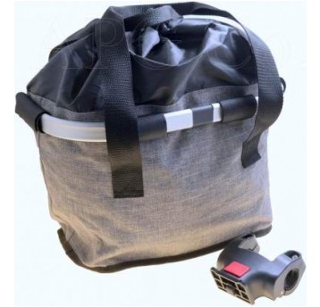 TORBA-KOSZ PRZÓD HT-416 SZARO-CZARNY