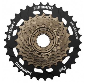 WOLNOBIEG SHIMANO 7 rz. MF-TZ500 14-34 BRĄZ