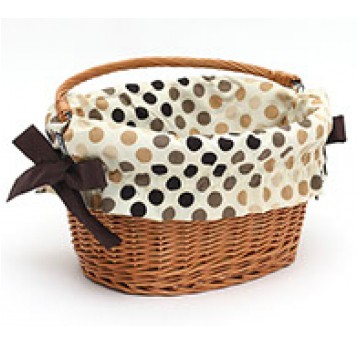 WYŚCIÓŁKA DO KOSZA 142.007 GROCHY KREM-BRĄZ