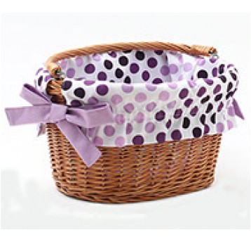 WYŚCIÓŁKA DO KOSZA GROCHY FIOLET