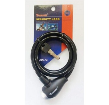 ZAMKNIĘCIE 120cm/10mm TY560 SPIRALA CZARNE