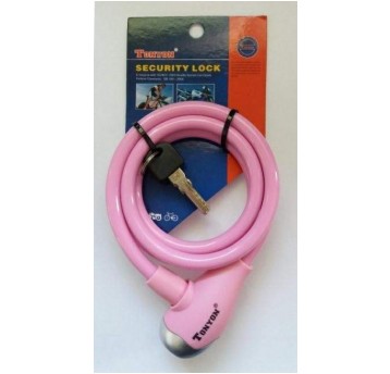 ZAMKNIĘCIE 120cm/10mm TY560 SPIRALA RÓŻOWE