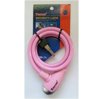 ZAMKNIĘCIE 120cm/10mm TY560 SPIRALA RÓŻOWE