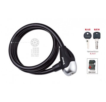 ZAMKNIĘCIE 180cm/8mm TY561-8 SPIRALA CZARNE