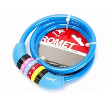 ZAMKNIĘCIE ROMET 100cm/10mm SZYFR SL602 NIEBIESKIE